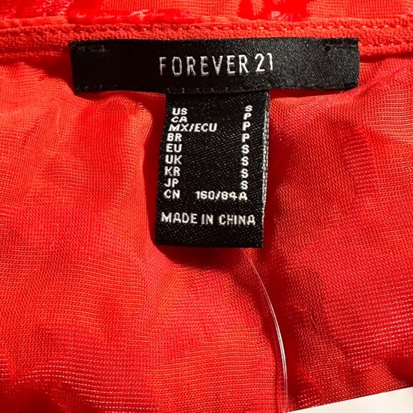 Red Velvet Floral Burnout Maxi Slip Dress Forever 21 Womens Sz S HOCO Whimsigoth - Picture 4 of 8